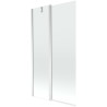 Mexen Flip paravan cadă 1-aripă 100 x 150 cm, Transparent, Crom - 894-100-101-01-00