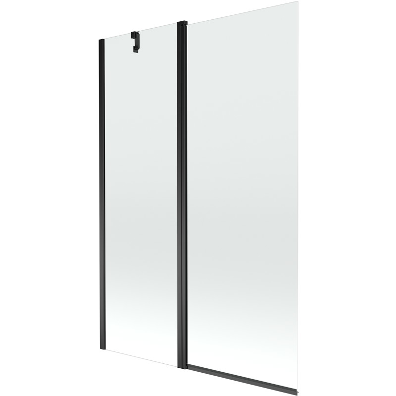 Mexen Flip paravan cadă 1-aripă 120 x 150 cm, Transparent, Neagră - 894-120-101-70-00