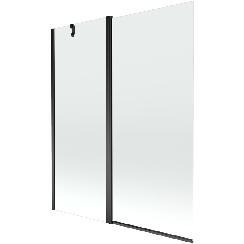 Mexen Flip paravan cadă 1-aripă 140 x 150 cm, Transparent, Neagră - 894-140-101-70-00