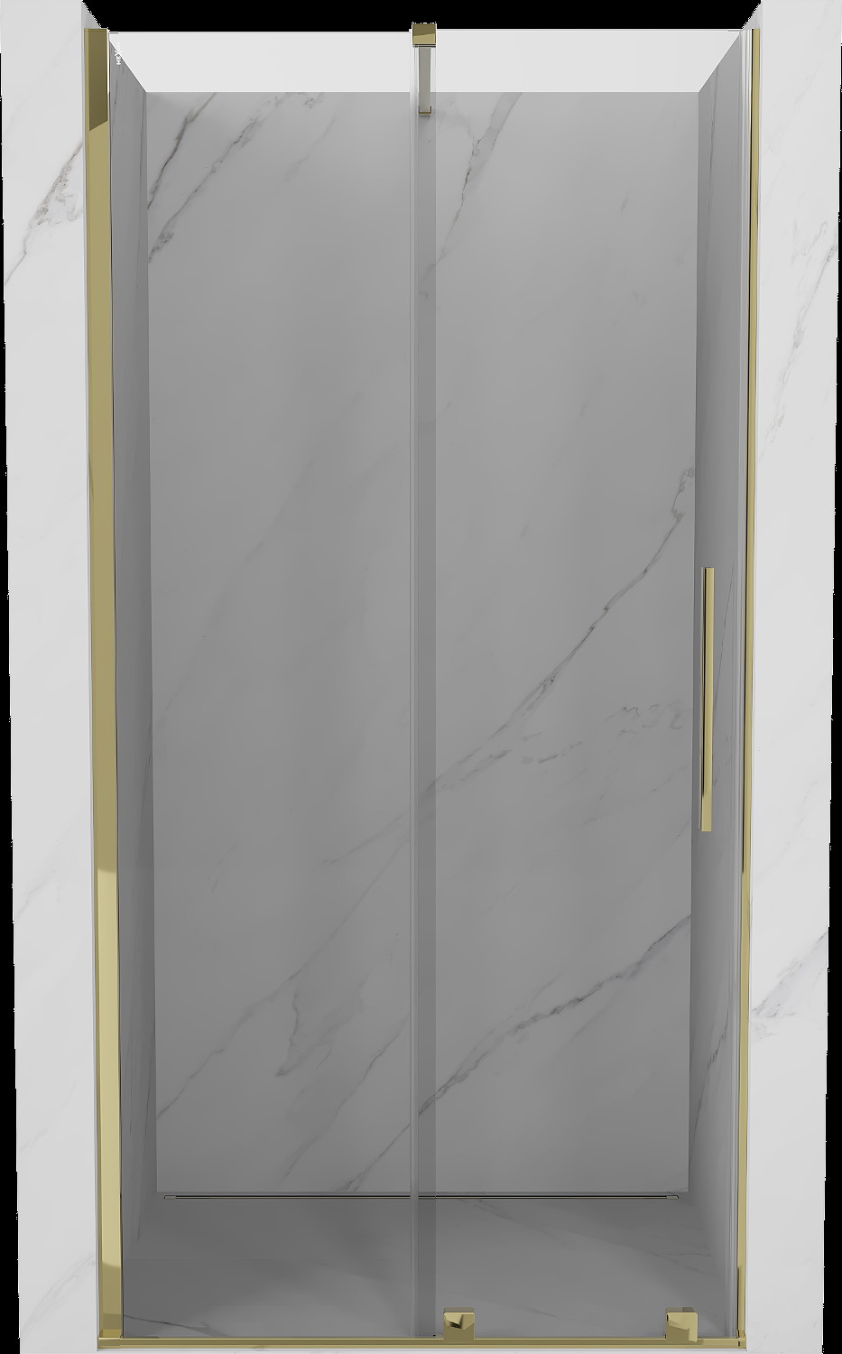 Mexen Velar ușă de duș culisantă 120 cm, transparent, auriu - 871-120-000-01-50