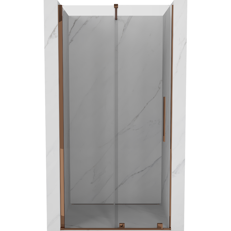 Mexen Velar ușă de duș culisantă 110 cm, transparent, Roz-auriu - 871-110-000-01-60