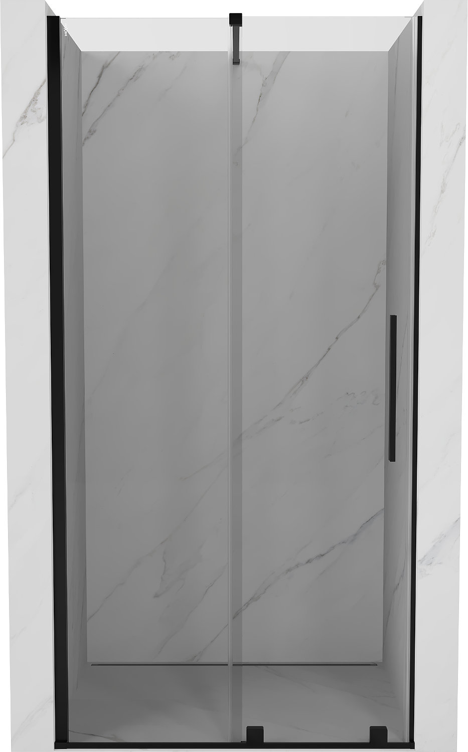 Mexen Velar ușă de duș culisantă 120 cm, transparent, neagră - 871-120-000-01-70