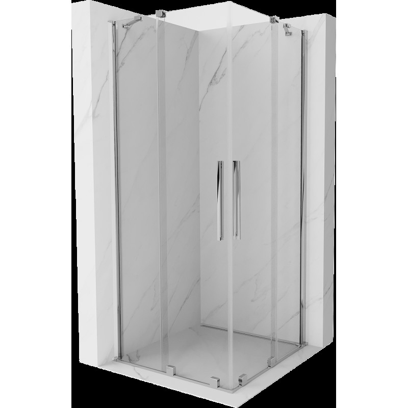 Mexen Velar Duo cabină de duș extensibilă 90 x 90 cm, transparent, Crom - 871-090-090-02-01