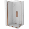 Mexen Velar Duo cabină de duș extensibilă 100 x 90 cm, transparent, Roz-auriu - 871-100-090-02-60