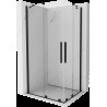 Mexen Velar Duo cabină de duș extensibilă 100 x 90 cm, transparent, neagră - 871-100-090-02-70