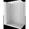 Mexen Velar cabină de duș extensibilă 150 x 80 cm, transparent, albă - 871-150-080-01-20