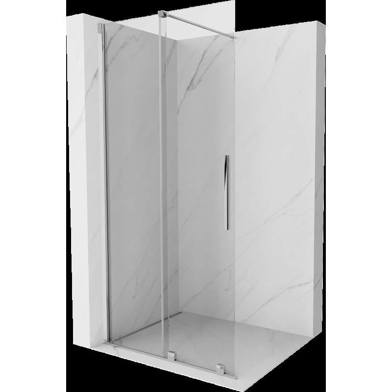 Mexen Velar panou de duș retractabil Walk-in 80 x 200 cm, transparent 8 mm, crom - 871-080-000-03-01