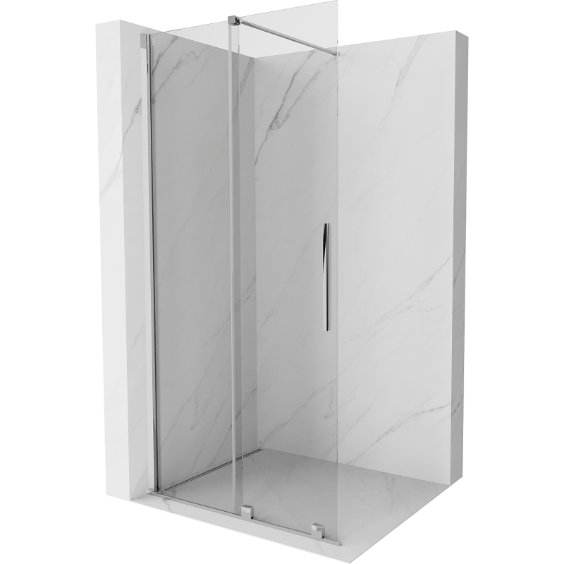 Mexen Velar perete de duș extensibil Walk-in 110 x 200 cm, transparent 8 mm, crom - 871-110-000-03-01