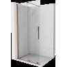 Mexen Velar perete de duș extensibil Walk-in 75 x 200 cm, transparent 8 mm, aur roz - 871-075-000-03-60