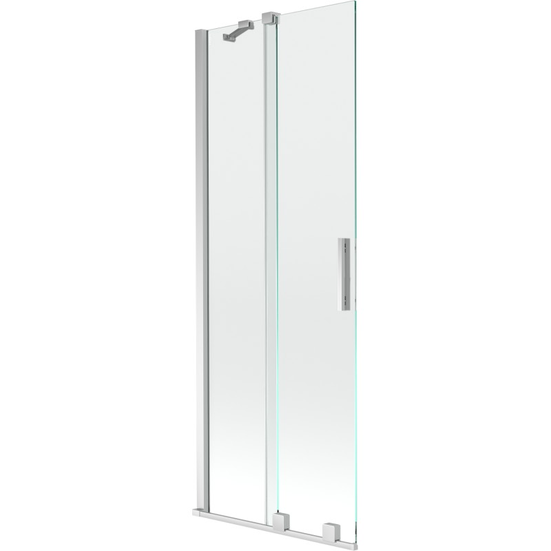 Mexen Velar paravan cadă 2-aripi culisant 75 x 150 cm, transparent, Crom - 896-075-000-01-01