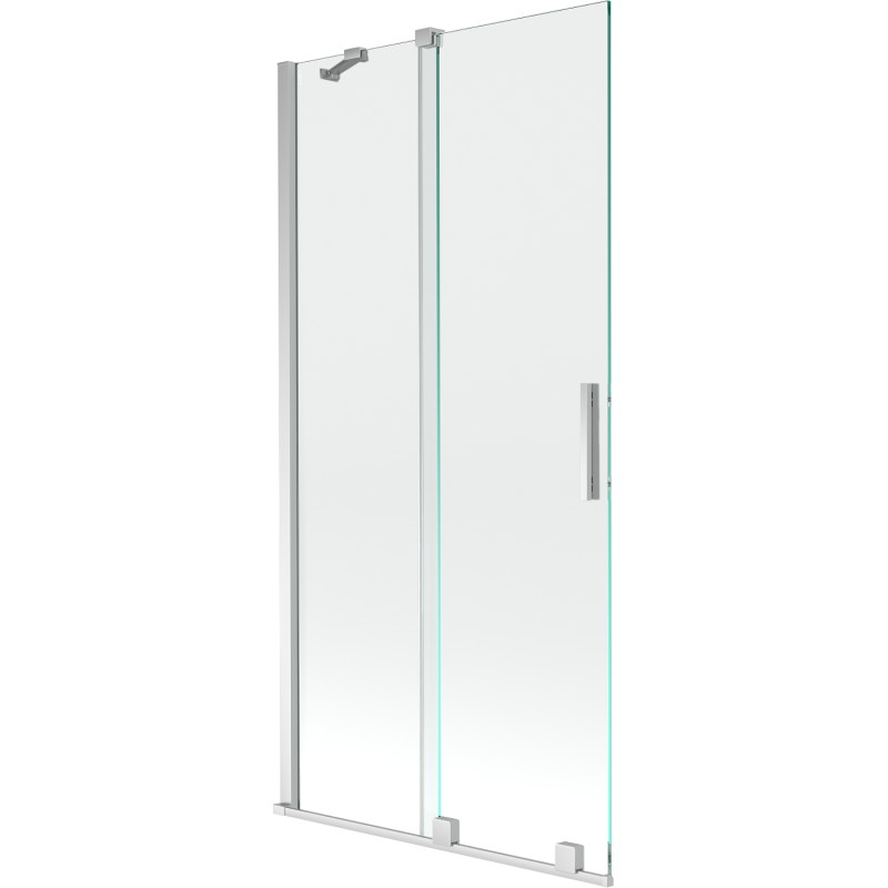 Mexen Velar paravan cadă 2-aripi culisant 95 x 150 cm, transparent, Crom - 896-095-000-01-01