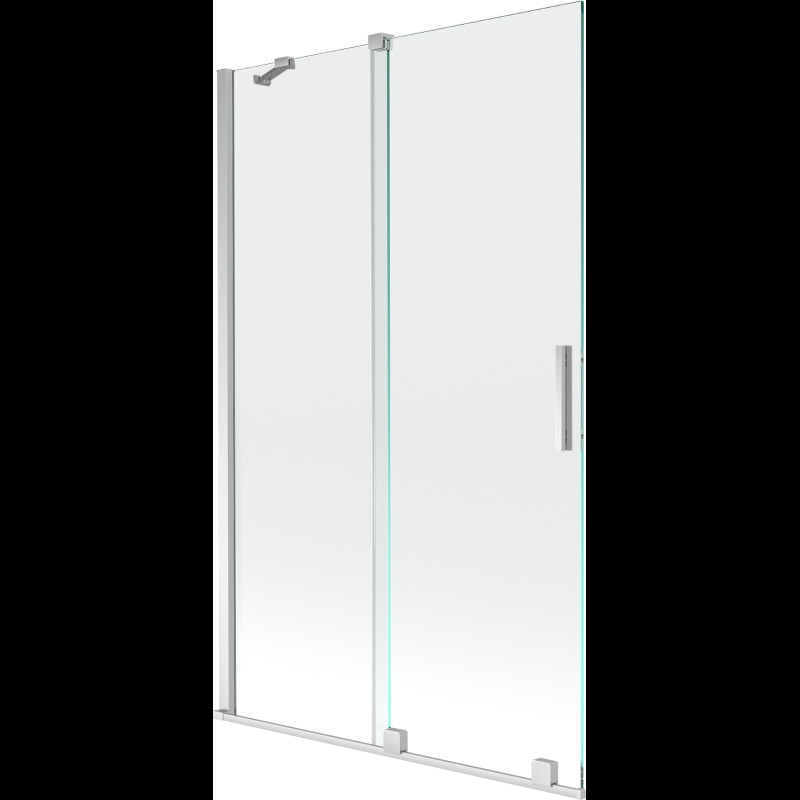 Mexen Velar paravan cadă 2-aripi culisant 110 x 150 cm, transparent, Crom - 896-110-000-01-01