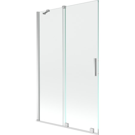 Mexen Velar paravan cadă 2-aripi culisant 110 x 150 cm, transparent, Crom - 896-110-000-01-01