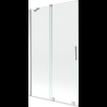 Mexen Velar paravan cadă 2-aripi culisant 110 x 150 cm, transparent, Crom - 896-110-000-01-01