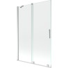 Mexen Velar paravan cadă 2-aripi culisant 120 x 150 cm, transparent, Crom - 896-120-000-01-01