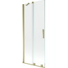 Mexen Velar paravan cadă 2-aripi culisant 85 x 150 cm, transparent, auriu cu aspect periat - 896-085-000-01-55