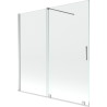 Mexen Velar paravan cadă 2-aripi culisant 160 x 150 cm, transparent, Crom - 896-160-000-01-01