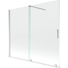 Mexen Velar paravan cadă 2-aripi culisant 180 x 150 cm, transparent, Crom - 896-180-000-01-01