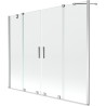 Mexen Velar Duo paravan cadă 2-aripi culisant 200 x 150 cm, transparent, Crom - 896-200-000-02-01