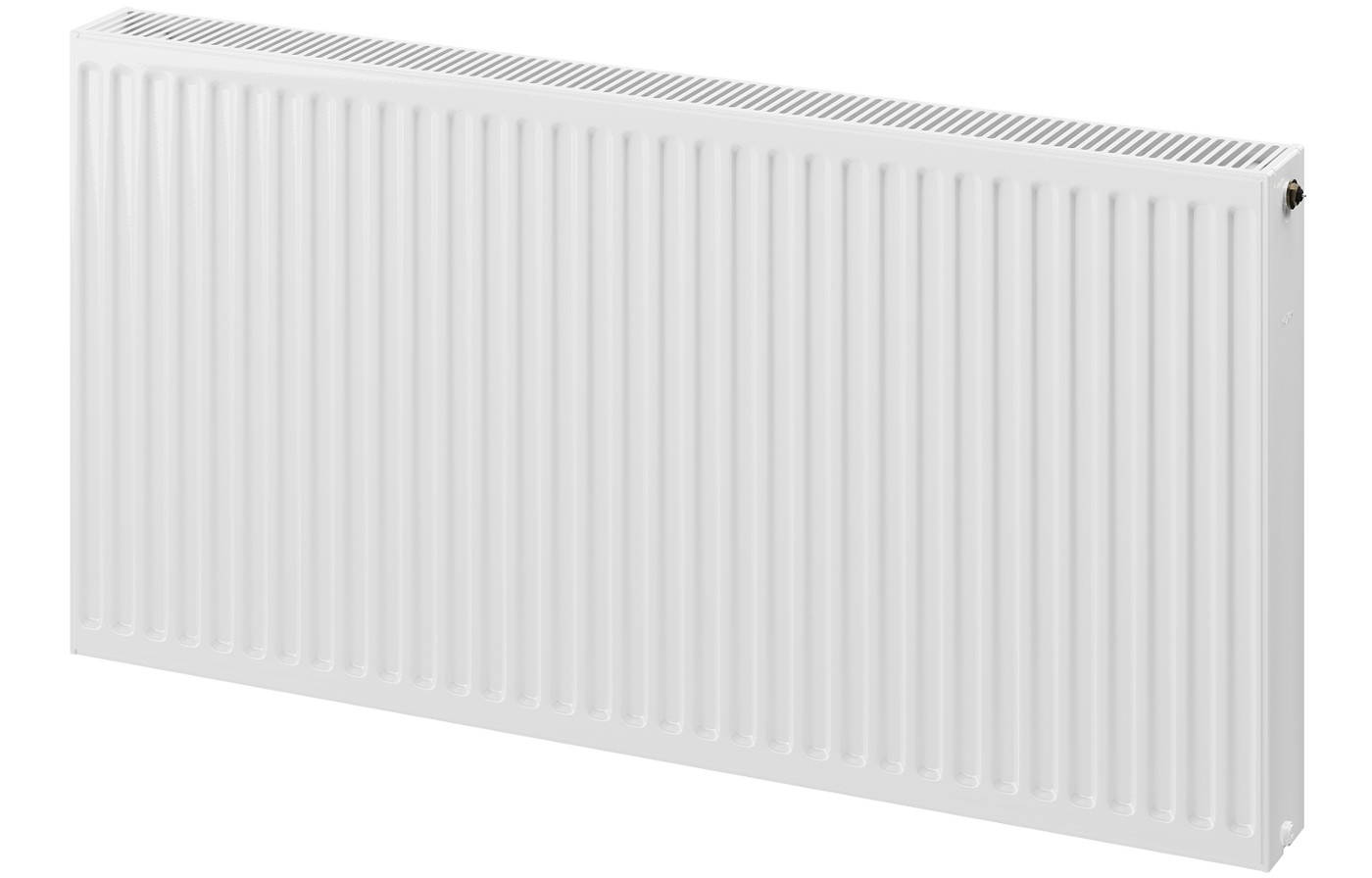 Război CV22 radiator cu plăci 600 x 400 mm, conectare pe fund, 661 W, alb - W622-060-040-00