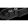 Mexen G05 set termostatic unghiular cu mască R, Duplex, DN50, negru - W907-958-905-70