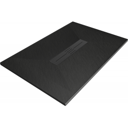 Mexen Toro cadă dreptunghiulară SMC 100 x 90 cm, negru, capac negru - 43709010-B