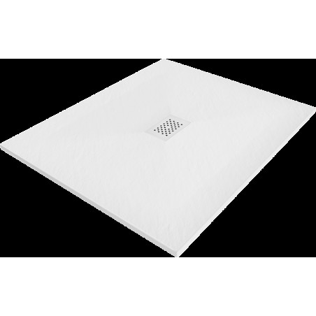 Mexen Hugo cabina de ducha rectangular SMC 120 x 100 cm, blanca, cubretapa blanca - 42101012-W