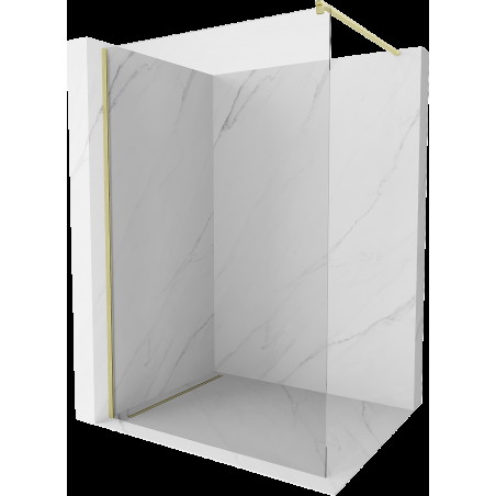 Mexen Kioto perete dus Walk-in 160 x 200 cm, transparent 8 mm, aur periat - 800-160-101-55-00