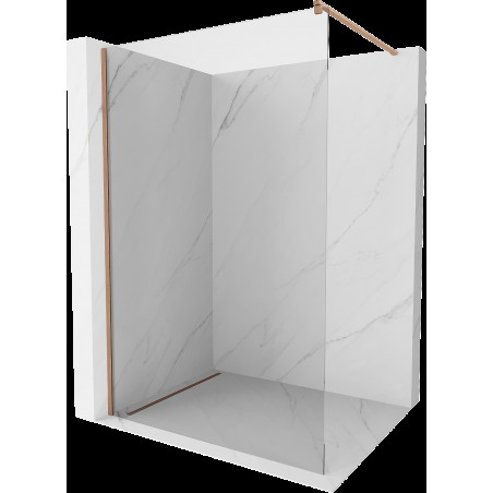 Mexen Kioto cabine de duș Walk-in 50 x 200 cm, transparent 8 mm, cupru periat - 800-050-101-65-00