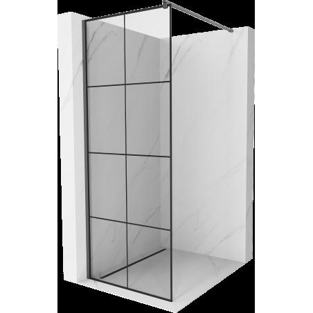 Mexen Kioto perete de duș Walk-in 80 x 200 cm, model negru 8 mm, gri armat - 800-080-101-66-77