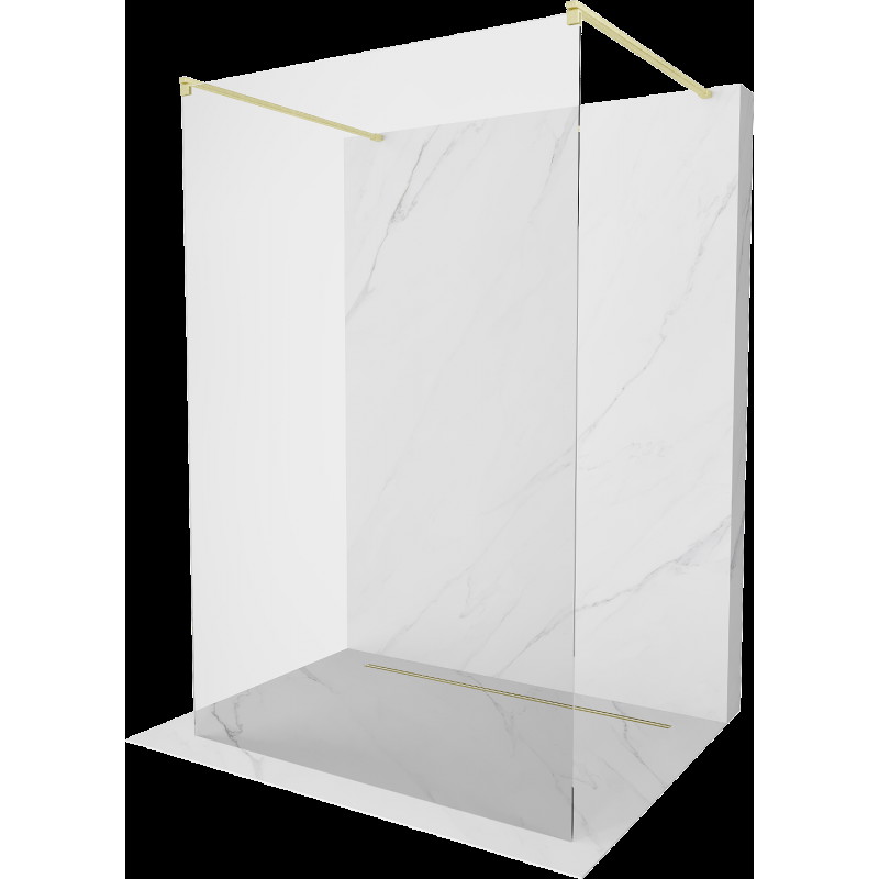 Mexen Kioto paravan de duș freestanding 100 x 200 cm, transparent 8 mm, aur periat - 800-100-002-55-00