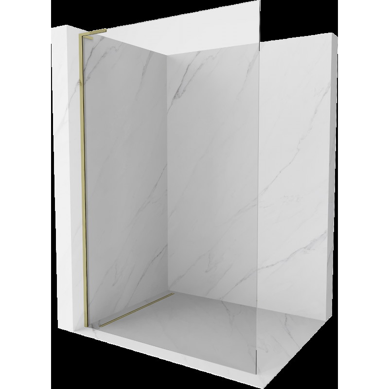 Mexen Kioto L perete duș Walk-in 60 x 200 cm, transparent, aurie - 800-060-103-50-00