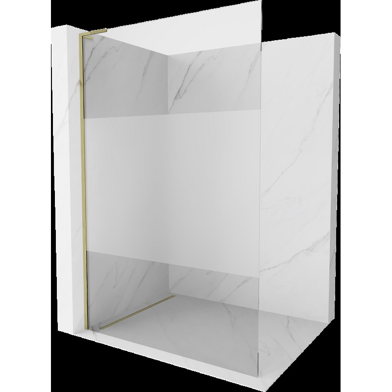 Mexen Kioto L paravan de duș Walk-in 70 x 200 cm, transparent/mat, auriu - 800-070-103-50-35