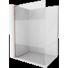 Mexen Kioto L paravan de duş Walk-in 90 x 200 cm, transparent/ufe0f, aur roz - 800-090-103-60-35