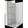 Mexen Kioto L pereți de duș Walk-in 90 x 200 cm, model negru, aurie periată - 800-090-103-55-77