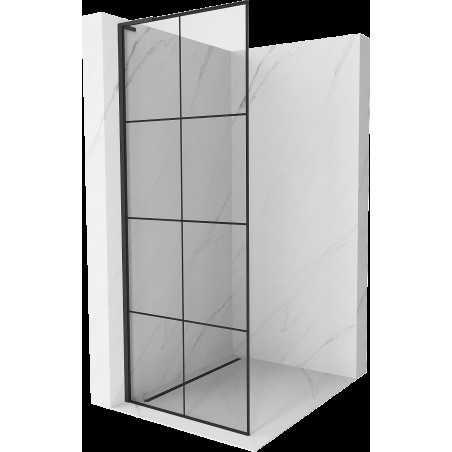 Mexen Kioto L perete de duș Walk-in 90 x 200 cm, model negru, negru - 800-090-103-70-77