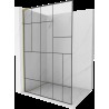 Mexen Kioto L panou de duș Walk-in 80 x 200 cm, model negru, aurie - 800-080-103-50-78