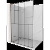 Mexen Kioto L duș cu panou Walk-in 80 x 200 cm, model negru, aur roz - 800-080-103-60-78