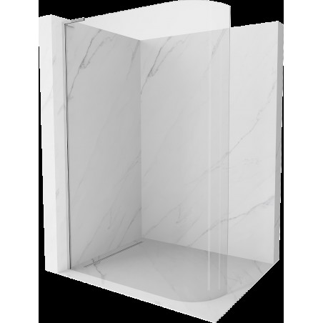 Mexen Kioto L panou de duș curbat Walk-in 90 x 200 cm, transparent, crom - 800-090-103-01-06