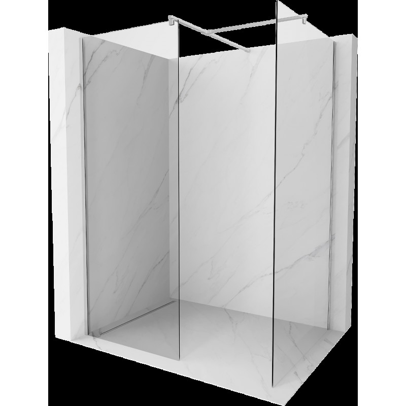 Mexen Kioto paravan de duş Walk-in 80 x 70 cm, transparent, crom - 800-080-202-01-00-070