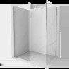 Mexen Kioto perete de dus Walk-in 130 x 100 cm, transparent, crom - 800-130-202-01-00-100