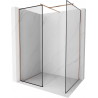 Mexen Kioto perete de duș Walk-in 120 x 100 cm, model negru, cupru periat - 800-120-202-65-70-100