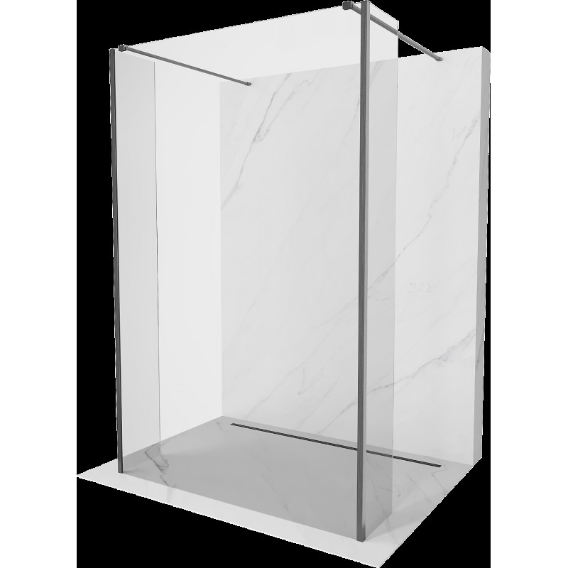 Mexen Kioto paravan de duș tip freestanding 105 x 30 x 30 cm, transparent, gri capacit superb - 800-105-030-222-66-00-030