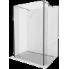 Mexen Kioto paravan de duș freestanding 110 x 30 x 30 cm, transparent, negru - 800-110-030-222-70-00-030