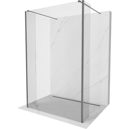 Mexen Kioto paravan de duş freestanding 105 x 30 x 30 cm, transparent, gun metal - 800-105-030-222-95-00-030