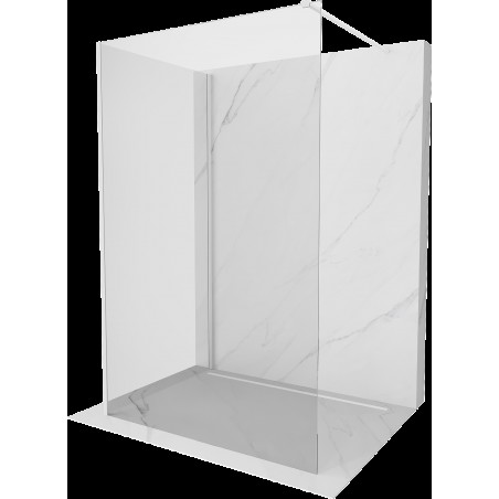 Mexen Kioto perete duș Walk-in 110 x 80 cm, transparent, alb - 800-110-212-20-00-080