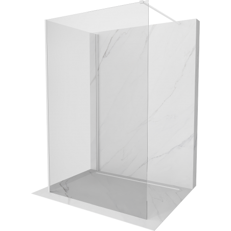 Mexen Kioto duș Walk-in 130 x 85 cm, transparent, alb - 800-130-212-20-00-085