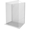 Mexen Kioto perete dus Walk-in 110 x 100 cm, transparent, alb - 800-110-212-20-00-100