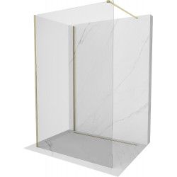 Mexen Kioto panou de duş Walk-in 100 x 70 cm, transparent, auriu - 800-100-212-50-00-070