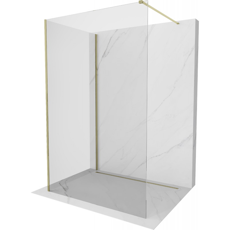 Mexen Kioto perete Walk-in 110 x 70 cm, transparent, aurie - 800-110-212-50-00-070